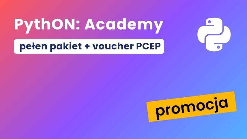 Kurs PythON: Academy z voucherem Python Institute (PCEP-30-02) (Pełen pakiet)